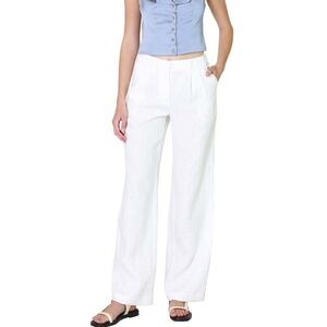 SOPHIE RUE "Charlie" Pleated Linen Wide-Leg Pants EUC/sz S